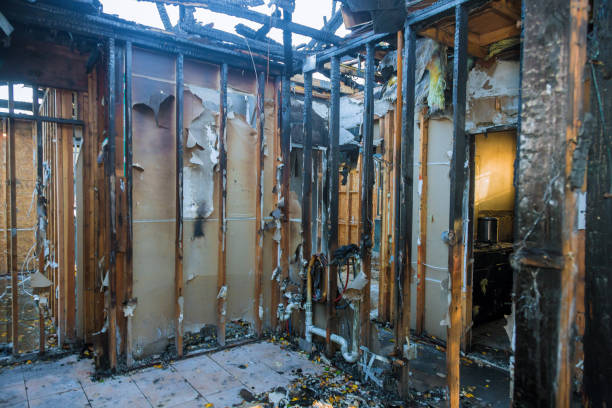 Professional Fire Damage Restoration technician working in Colleyville, TX